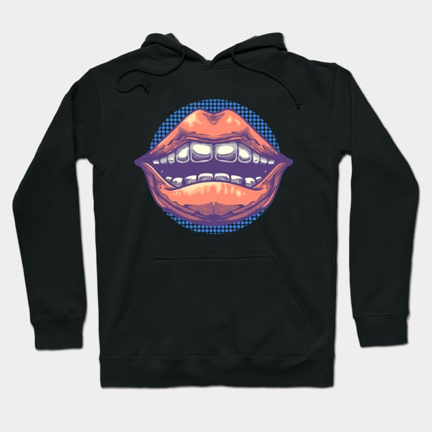 Lips Hoodie by phsycartwork